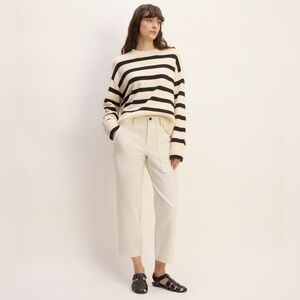 NWOT Everlane Organic Utility Pant in Bone, Size 2